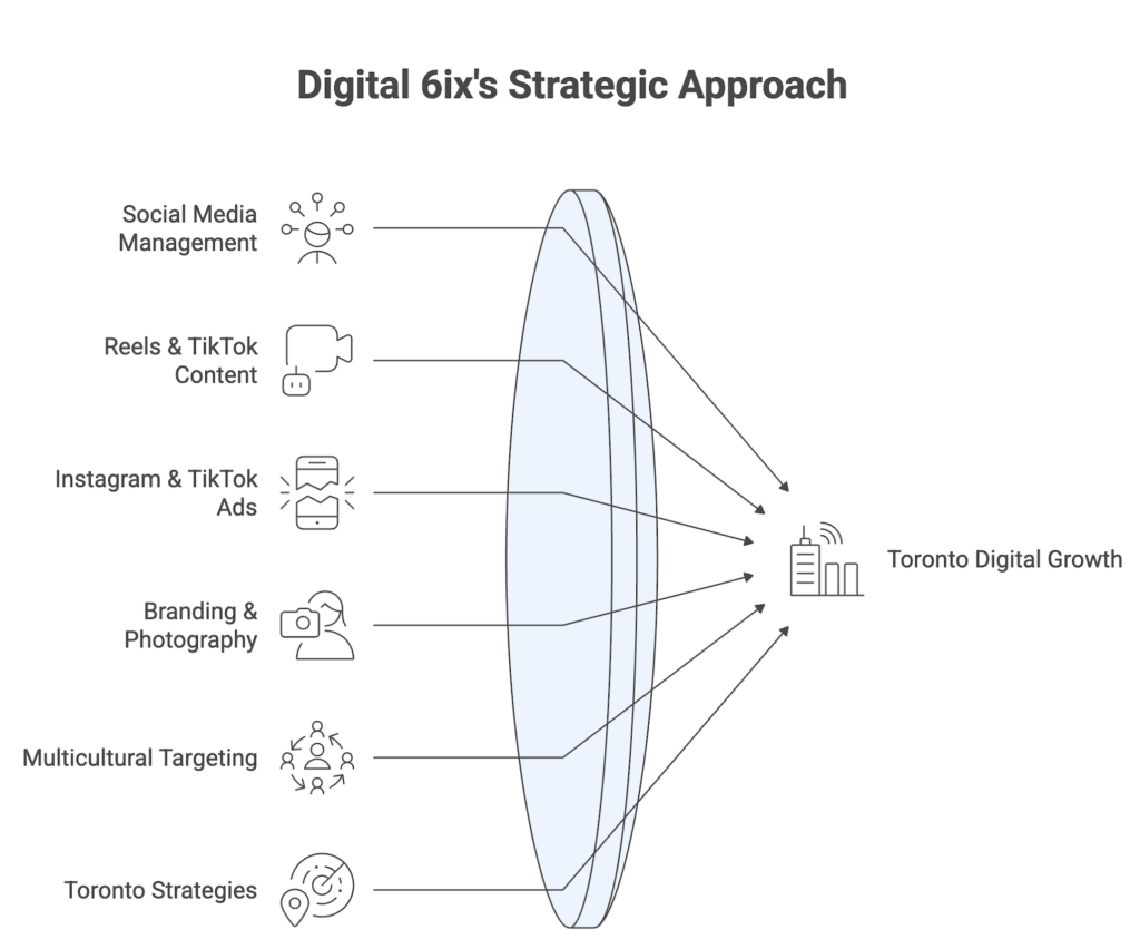 Digital 6ix approach for social media marketing in Toronto.