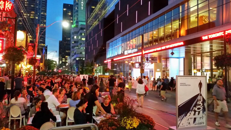 Downtown Toronto during TIFF